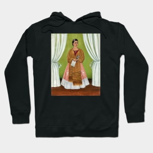 Self Portrait Dedicated to Leon Trotsky (Between the Curtains) - Frida Kahlo Hoodie